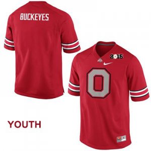 Youth NCAA Ohio State Buckeyes Blank #0 College Stitched 2015 Patch Fashion Authentic Nike Red Football Jersey NG20P06DL